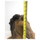 Large Heavy Vintage Highly Detailed Horsehead Statue