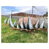 LARGE Signed Mid Century JERE Brass/Metal Sailboat 3D Wall Sculpture - "Regatta"