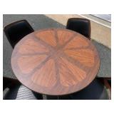 Vintage Mid Century BRODY Dining Table w/4 Matching Swivel Barrel Chairs
