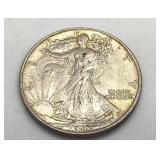 Three 1943 Walking Liberty Half Dollars