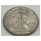 Three 1942 Walking Liberty Half Dollars