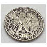 Three 1942 Walking Liberty Half Dollars