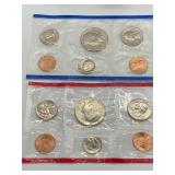 1985 Uncirculated Coin Set; D & P Mint Marks