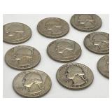 9 Quarter Silver Coins