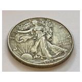 1943, 1944 and 1947 Walking Liberty Half Dollar Coins