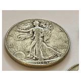 1943, 1944 and 1947 Walking Liberty Half Dollar Coins
