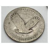 Two Standing Liberty Quarters