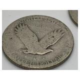 Two Standing Liberty Quarters