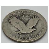 Two Standing Liberty Quarters