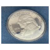 1974 Bicentennial John Adams Silver Coin