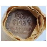 L@@K (2) Rolls of Unsearched 1 Cent Wheat Pennies from The Fidelity Savings Bank Antigo Wisconsin WOW