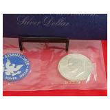 Uncirculated U.S. Mint 1972 Eisenhower Silver Dollar