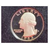 Uncirculated 1983 United States Proof Set