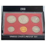 Uncirculated 1980 United States Proof Set