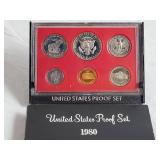 Uncirculated 1980 United States Proof Set