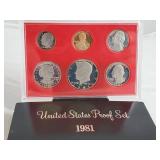 Uncirculated 1981 United States Proof Set