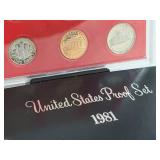 Uncirculated 1981 United States Proof Set