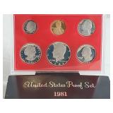 Uncirculated 1981 United States Proof Set