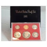 Uncirculated 1981 United States Proof Set