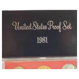 Uncirculated 1981 United States Proof Set