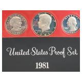 Uncirculated 1981 United States Proof Set