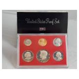 Uncirculated 1981 United States Proof Set