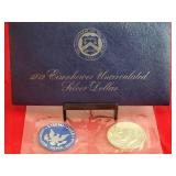 Uncirculated U.S. Mint 1972 Eisenhower Silver Dollar