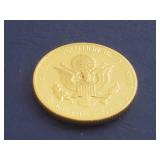 1776-1976 National Bicentennial Medal Gold Coin with Original Wooden Case