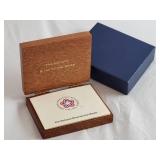 1776-1976 National Bicentennial Medal Gold Coin with Original Wooden Case
