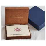1776-1976 National Bicentennial Medal Gold Coin with Original Wooden Case