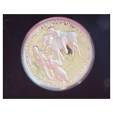 1973 Sterling Silver American Revolution Bicentennial "Samuel Adams & Patrick Henry" Dollar Coin