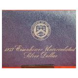Uncirculated U.S. Mint 1973 Eisenhower Silver Dollar