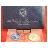 Uncirculated U.S. Mint 1973 Eisenhower Silver Dollar
