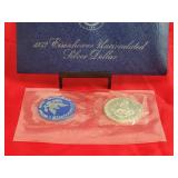 Uncirculated U.S. Mint 1973 Eisenhower Silver Dollar