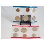 1973 U S Mint Uncirculated Philadelphia & Denver Mint Sets