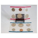 1973 U S Mint Uncirculated Philadelphia & Denver Mint Sets