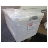 2- 95 qt Rubbermaid Storage Boxes- ...