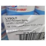 12- 19 oz Lysol Spray...