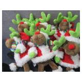 6- 8 inch Plush Holiday Reindeer...