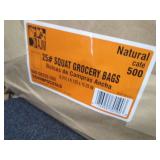 500 ct 25# Squat Grocery Bags Retai...