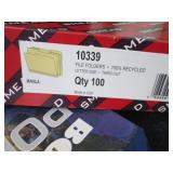 Assorted Paper, File Folders, DVD