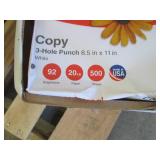 8 Reams of 500 - 3 Hole Punched Uni...