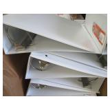 8 DRing Binders 4 inch...