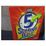 5 Second Rule, Reverse Charades...