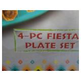 Parini new 4 pc Fiesta Plate Set...