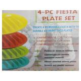 Parini new 4 pc Fiesta Plate Set...