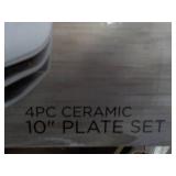 Parini new 4 pc Ceramic 10" Plate S...