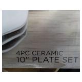 Parini new 4 pc Ceramic 10" Plate S...