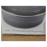 Parini New 2 pc Stoneware Serving d...