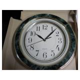 Elegant Quartz 11" Clock; needs bat...